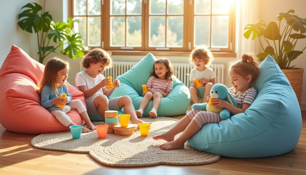 entdecken sie bequeme und sichere sitzsäcke für kinder – perfekt für gemütliche spiel- und ruhezeiten der kleinen.