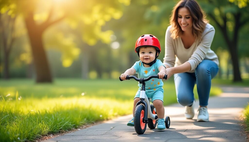 entdecke, ab wann und wie dein kind ab 1 jahr sicher mit dem laufradfahren starten kann. tipps für einen sicheren und spaßigen einstieg in die welt des laufradfahrens.